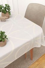 Tischdecke eckig in Beige