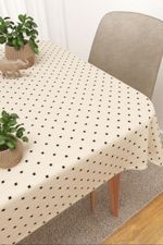 Tischdecke eckig in Beige