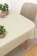 Tischdecke eckig in beige