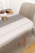 Tischdecke eckig in Braun