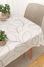 Tischdecke eckig in Beige