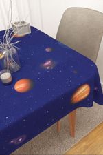 Tischdecke eckig in Blau