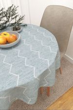 Tischdecke rund in Grün
