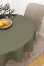 Tischdecke rund in grün