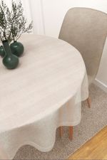 Tischdecke rund in Weiß