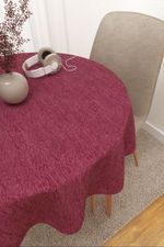 Tischdecke rund in rosa