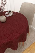 Tischdecke rund in rot