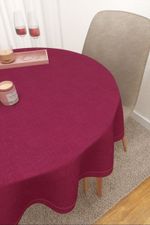 Tischdecke rund in rosa