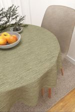 Tischdecke rund in grün