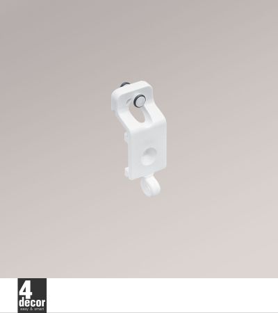 Basis Paneelrolle mit Öse  weiß