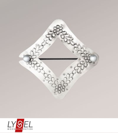 ArtikelbildLysel - Raffhalter Blumenraute #1W in Silber