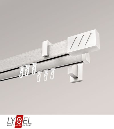 Lysel - SET Coral 720cm Multiträger 2-Lauf mit Endstücke Lines in Silber