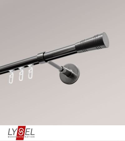ArtikelbildLysel - SET Opal Innenlauf 160cm Träger geschlossen mit Endstücke Cone in Titan #1W
