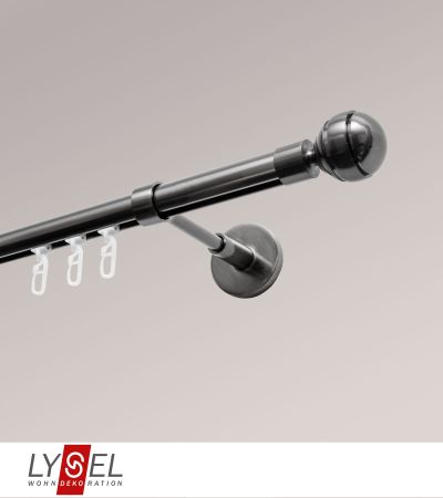 ArtikelbildLysel - SET Opal Innenlauf 160cm Träger geschlossen mit Endstücke Kugel in Titan #1W