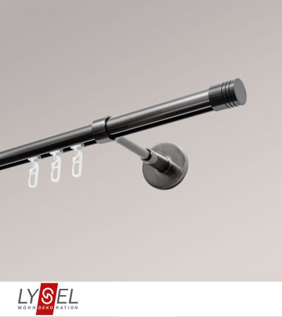 ArtikelbildLysel - SET Opal Innenlauf 160cm Träger geschlossen mit Endstücke Zylinder in Titan #1W