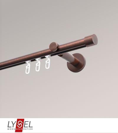 Lysel - SET Opal Innenlauf 160cm Träger offen mit Endstücke Zylinder in Bronze