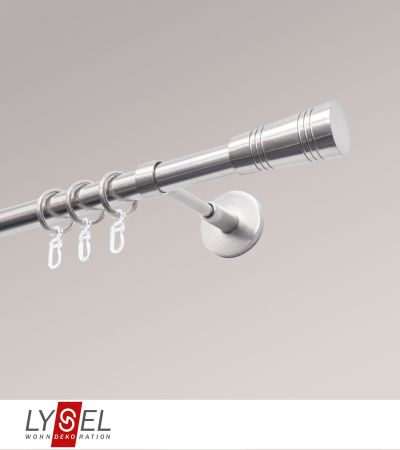 Lysel - SET Opal 160cm Träger geschlossen mit Endstücke Cone in Edelstahl-Optik