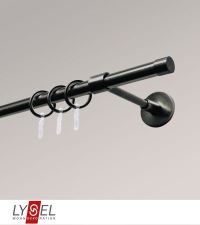 Lysel - SET Opal 160cm Träger geschlossen mit Endstücke Zylinder in Titan