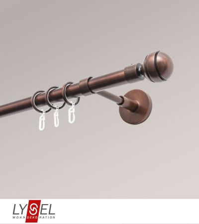 Lysel - SET Opal 160cm Träger geschlossen mit Endstücke Kugel in Bronze