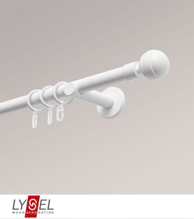 Lysel - SET Opal 160cm Träger offen mit Endstücke Kugel in Weiß