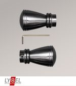 Vorschau Lysel - 1 Paar Endstücke Konus für Opal-Stangen #1W titan