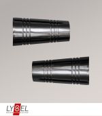 Vorschau Lysel - 1 Paar Endstücke Cone für Opal-Stangen #1W titan