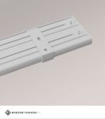 Vorschau SET Vorhangschiene 115cm mit 5 Innenläufen für Deckenmontage in Weiß #1W grau