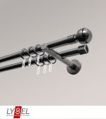 Vorschau Lysel - SET Opal 160cm Doppel-Kombiträger offen 2-Lauf mit Endstücke Kugel in Weiß #1W titan