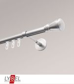 Vorschau Lysel - SET Opal Innenlauf 160cm Träger geschlossen mit Endstücke Konus in Weiß #1W edelstahl-optik