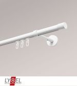 Vorschau Lysel - SET Opal Innenlauf 160cm Träger geschlossen mit Endstücke Zylinder in Titan #1W weiß