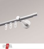 Vorschau Lysel - SET Opal Innenlauf 160cm Träger offen mit Endstücke Zylinder in Titan #1W edelstahl-optik