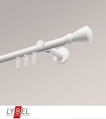 Vorschau Lysel - SET Opal Innenlauf 160cm Träger offen mit Endstücke Konus in Titan #1W weiß