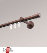 Vorschau Lysel - SET Opal Innenlauf 160cm Träger offen mit Endstücke Zylinder in Titan #1W bronze