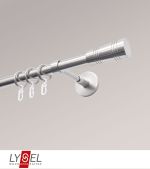 Vorschau Lysel - SET Opal 160cm Träger geschlossen mit Endstücke Cone in Titan #1W edelstahl-optik