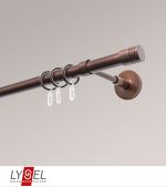 Vorschau Lysel - SET Opal 160cm Träger geschlossen mit Endstücke Zylinder in Weiß #1W bronze