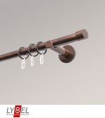 Vorschau Lysel - SET Opal 160cm Träger offen mit Endstücke Kappe in Edelstahl-Optik #1W bronze