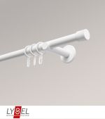 Vorschau Lysel - SET Opal 160cm Träger offen mit Endstücke Kappe in Edelstahl-Optik #1W weiß