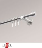 Vorschau Lysel - SET Opal 160cm Träger offen mit Endstücke Zylinder in Titan #1W edelstahl-optik