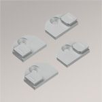 Vorschau SET Flachträger Decomatic Window Fashion #1W grau