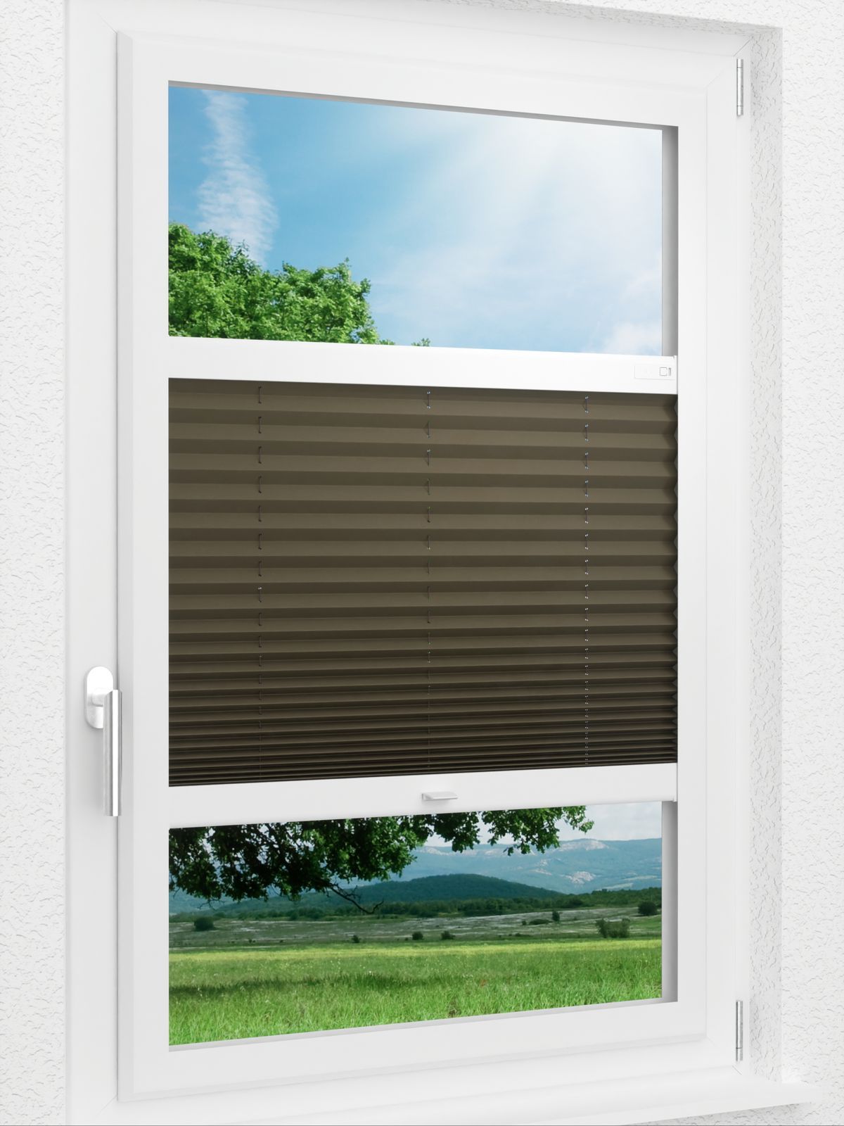 Stoff Plissee Ma&szlig;anfertigung LYSEL HOME Plissee 236A Krepp Smart Frame