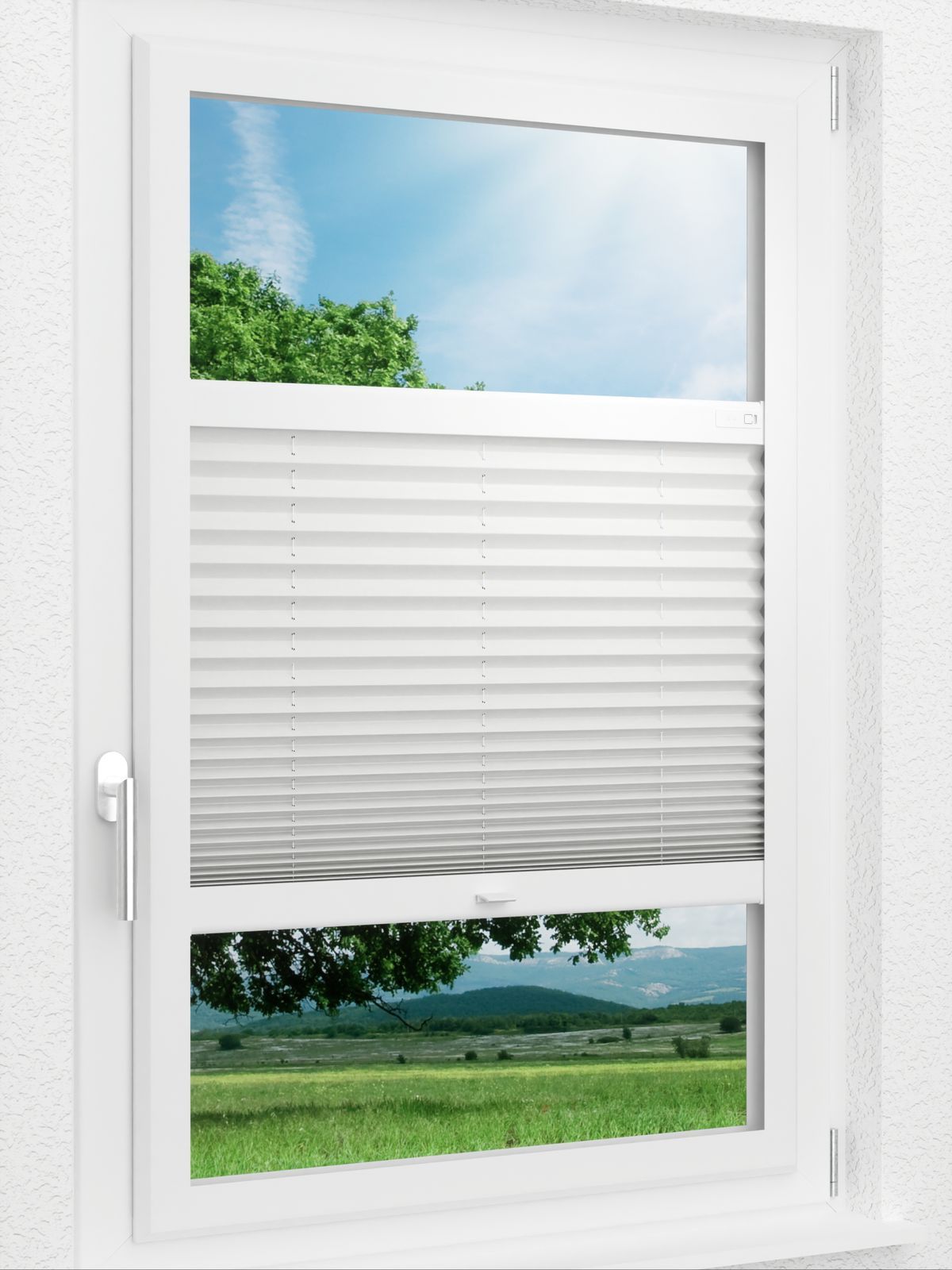 Stoff Plissee Ma&szlig;anfertigung LYSEL HOME Plissee 121A Mali BO Smart Frame