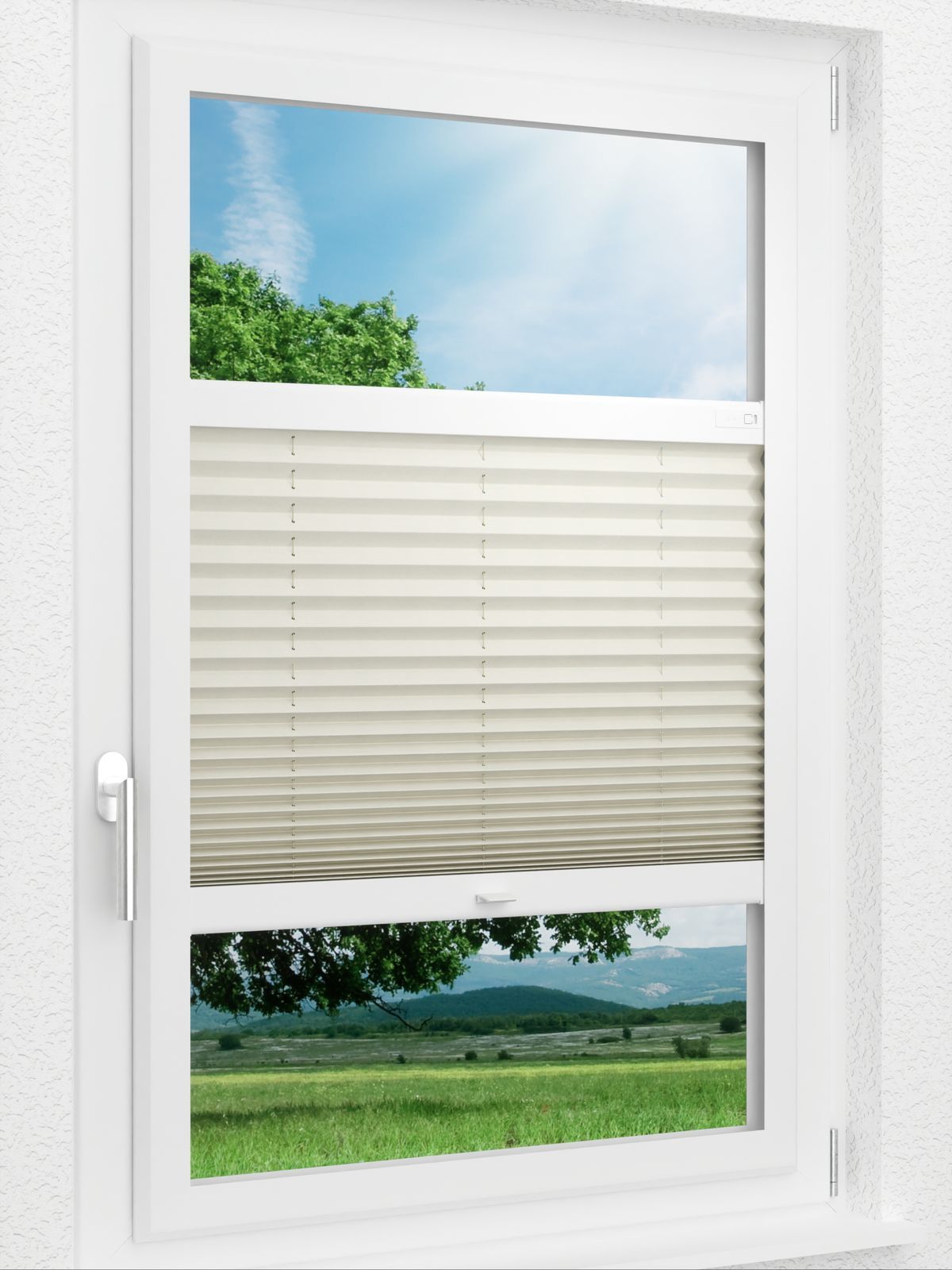 Stoff Plissee Ma&szlig;anfertigung LYSEL HOME Plissee 122A Mali BO Smart Frame