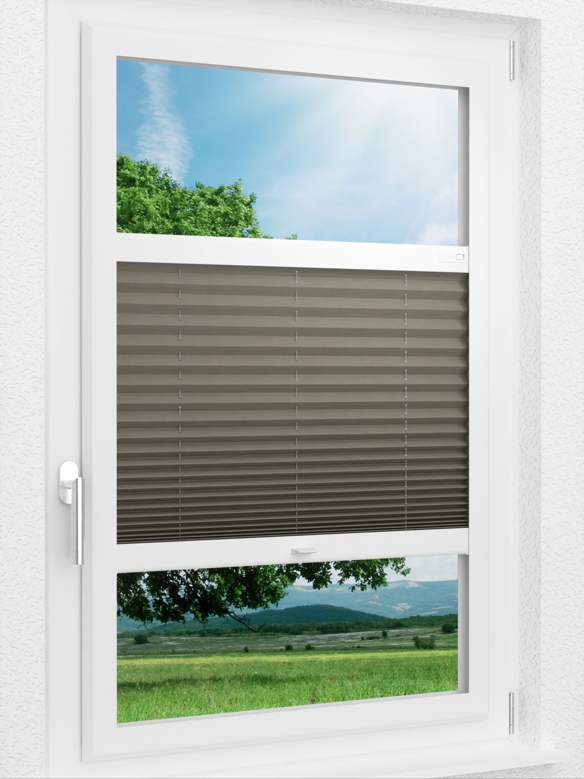 Stoff Plissee Ma&szlig;anfertigung LYSEL HOME Plissee 221A Mali BO Smart Frame