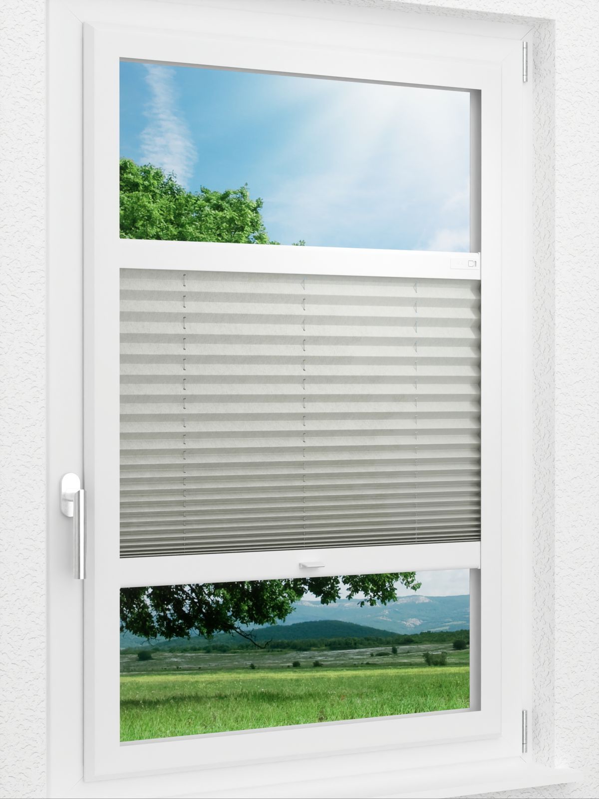 Stoff Plissee Ma&szlig;anfertigung LYSEL HOME Plissee 203A Loso Smart Frame