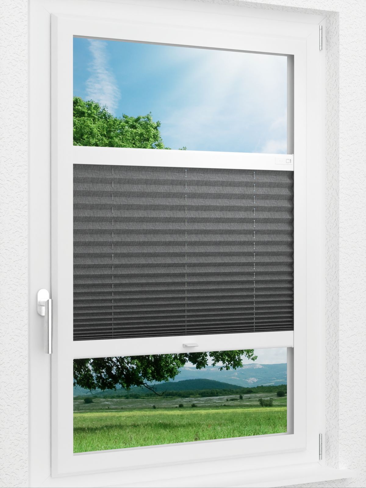 Stoff Plissee Ma&szlig;anfertigung LYSEL HOME Plissee 127A Torpo BO Smart Frame