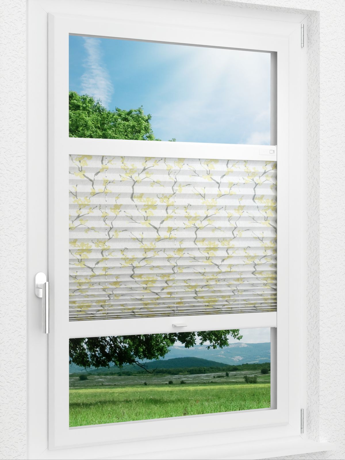 Stoff Plissee Ma&szlig;anfertigung LYSEL HOME Plissee 336A Cetana Smart Frame