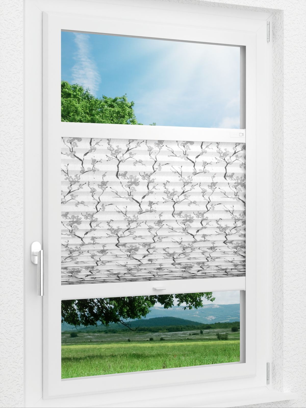 Stoff Plissee Ma&szlig;anfertigung LYSEL HOME Plissee 325A Cetana Smart Frame