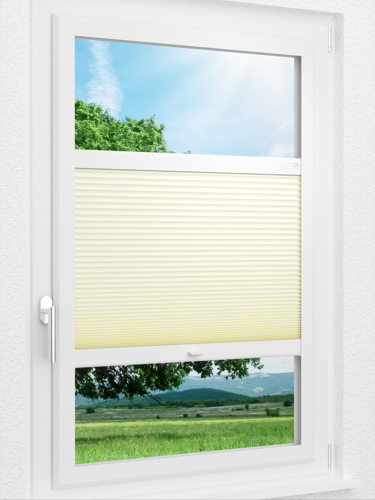 Stoff Plissee Ma&szlig;anfertigung LYSEL HOME  Wabe 313A Sakhir Smart Frame