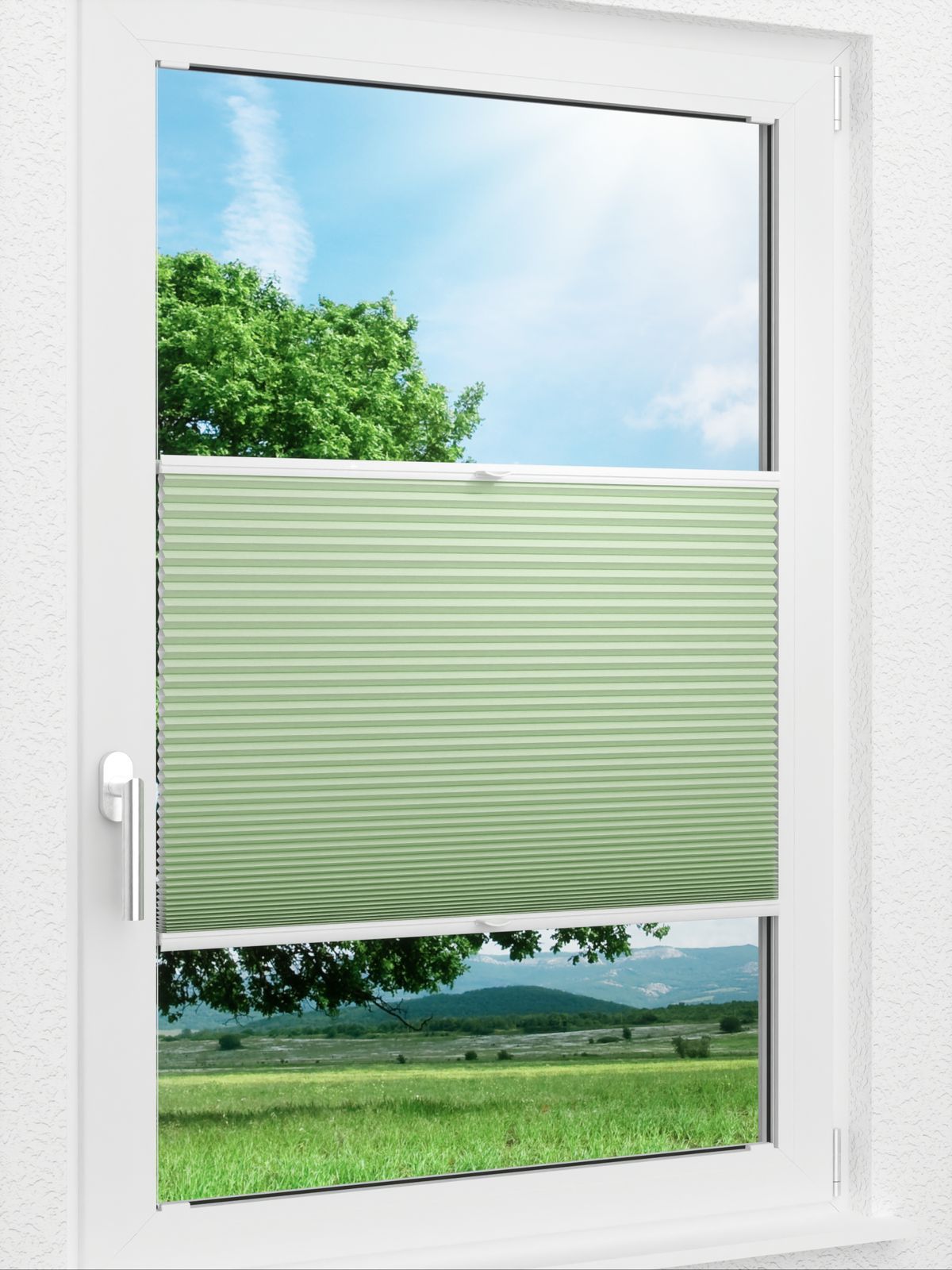 Stoff Plissee Ma&szlig;anfertigung LYSEL HOME  Wabe 331A Jeddah
