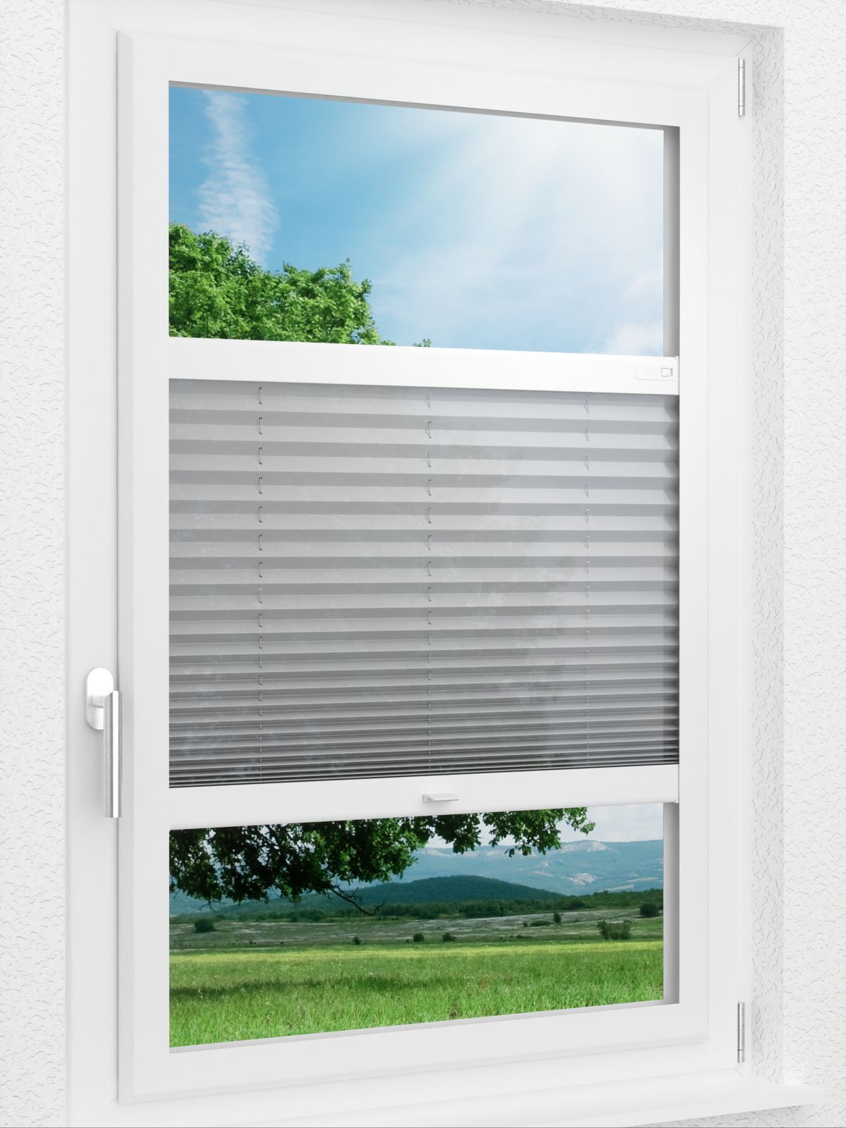 Stoff Plissee Ma&szlig;anfertigung LYSEL HOME Plissee 327A Usir Smart Frame